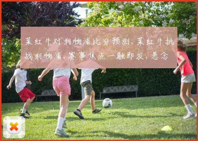 莱红牛对利物浦比分预测,莱红牛挑战利物浦,赛事焦点一触即发,悬念重重